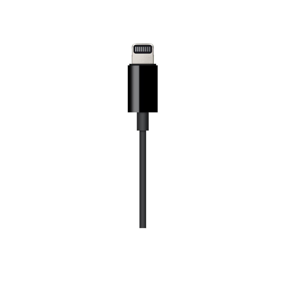 كيبل Lightning إلى مقبس صوت 3.5 مم من Apple بطول 1.2م | أسود كيبل Lightning إلى مقبس صوت 3.5 مم من Apple بطول 1.2م | أسود